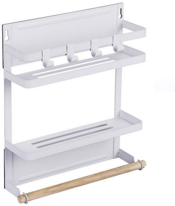 감성팩토리 냉장고 자석 선반, 1개, 화이트