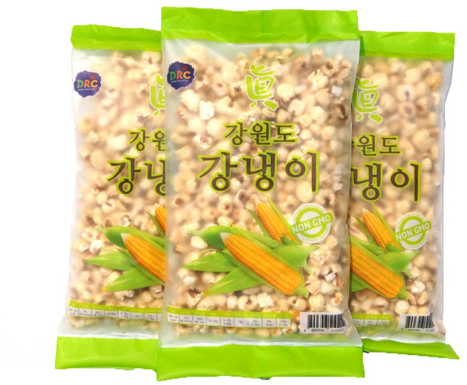 강원도강냉이, 160g, 3개