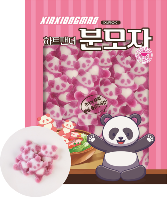 미소차이나 하트팬더 분모자 중국당면 중국식품 마라탕 훠궈 떡볶이 찜닭 재료 사리, 1개, 250g