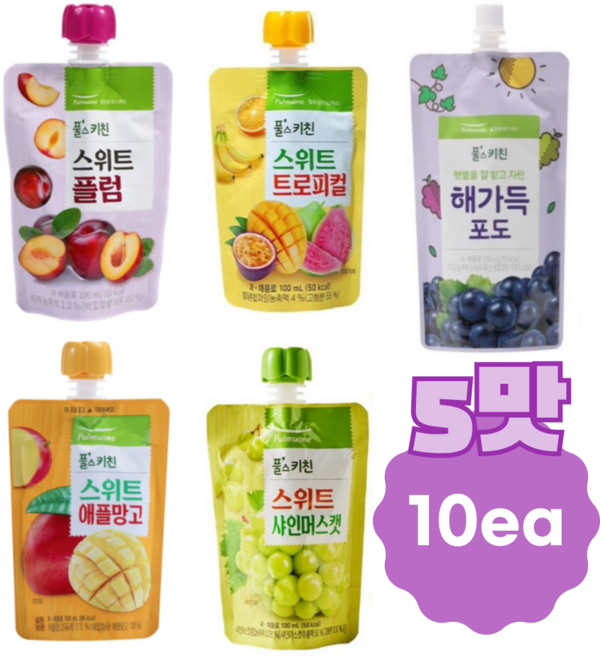 풀무원 풀스키친 플럼 등 5가지맛 10EA 100ml