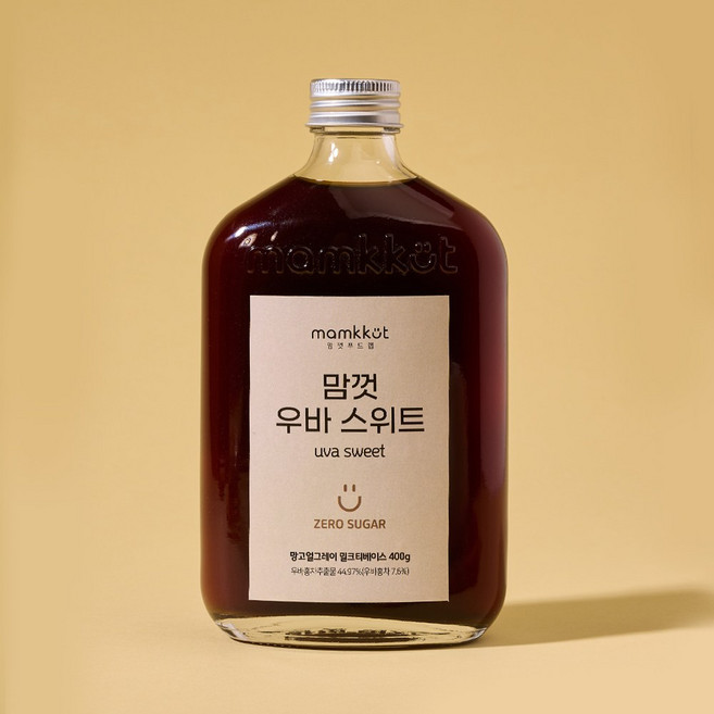 맘껏푸드랩 제로슈가 우바스위트 밀크티 베이스 400g, 우바스위트400g