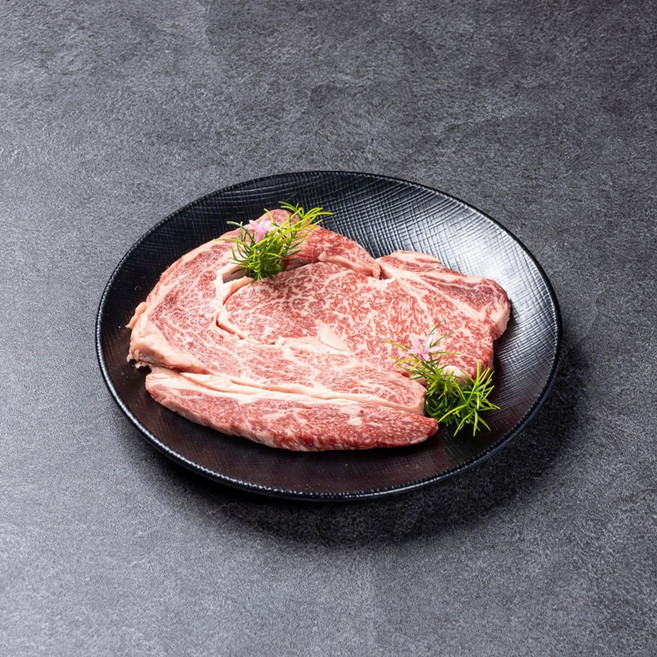 정육백화점 1++ 9등급 미경산 한우 꽃등심 200g /워터에이징 숙성+스킨포장, 1개