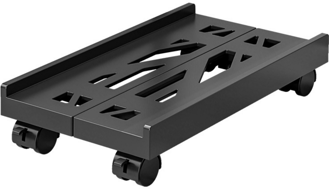 tinduo PC컴퓨터 본체 받침대 이동식 폭조절 가능 트레이, 블랙 x 1개