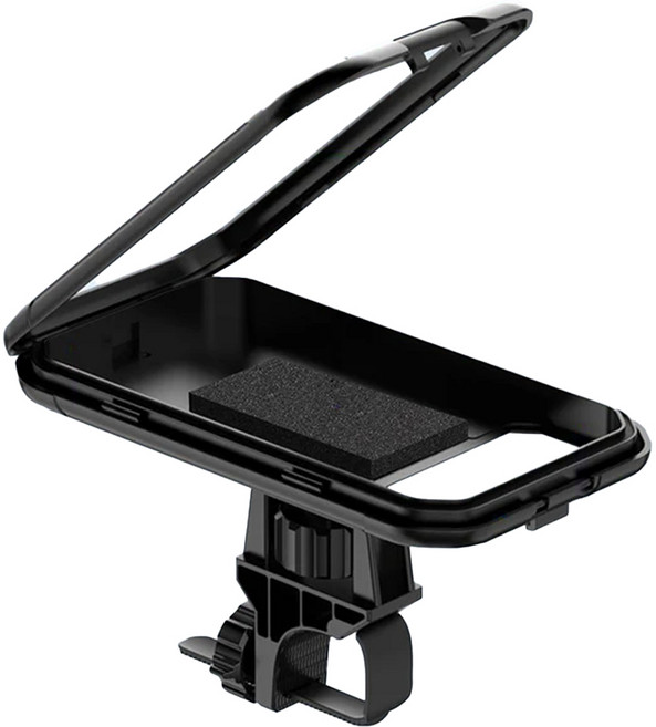 미란다 자전거 핸드폰 거치대 방수, 1개, 블랙