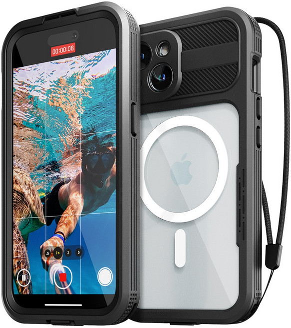 신지모루 맥세이프 풀커버 360도 워터락 방수케이스 핸드폰 방수팩