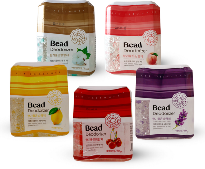 해피룸 향기좋은 비드방향제 200g 복숭아향 1+1 / 2개 1셋트, 400g, 1세트