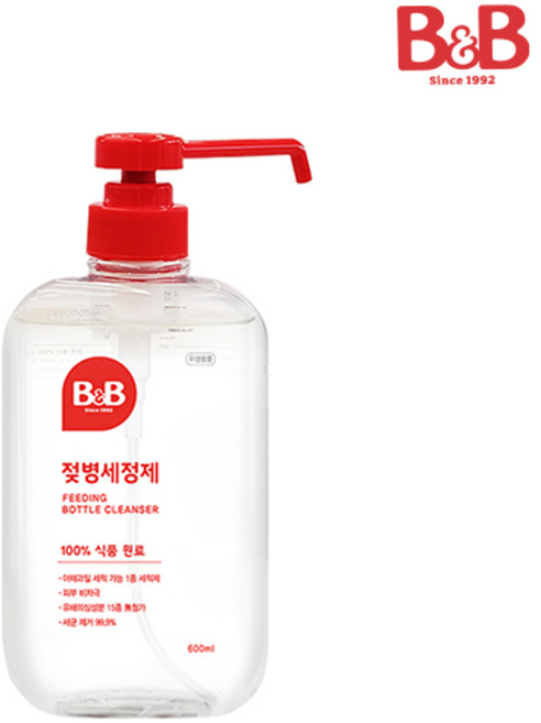 비앤비 액상형 젖병세정제 허브그린향, 600ml, 6개