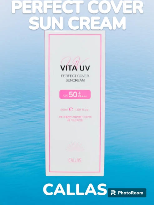 CALLAS VITA UV PERFECT SUNCREAM (JM Solution Pearl 1ea 증정) SPF 50+ PA+++ 혼합자차 기미 커버 선크림 미백 톤업 썬크림, 2개, 50ml - 쿠팡