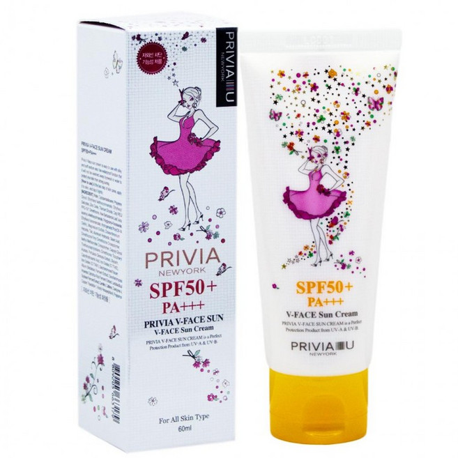 프리비아 브이-페이스 선크림 60ml, 1개, 1ml