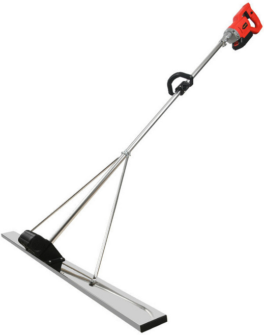 전기 스크레퍼 지면 도로 콘크리트 다데기 미장기 스크리드 평탄기 바닥 건설 건축 토목 마감 미장기 시공 현장 진동 전동 배터리 리튬 스테인리스 미장기 강화 확장형 내구성 튼튼, 디지털 2배터리 2m 5섹션, 1세트