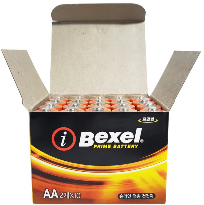 벡셀 알카라인 AA 건전지, 20개입, 5개