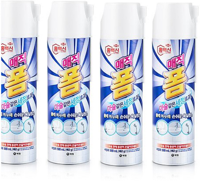홈백신 매직폼 욕실세정제, 500ml, 4개