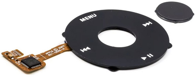 아이팟 클래식 6세대 7세대 80GB 120GB 얇은 두께 160GB U2 IPC3용 새 클릭휠 + 중앙 버튼 키, 검은색