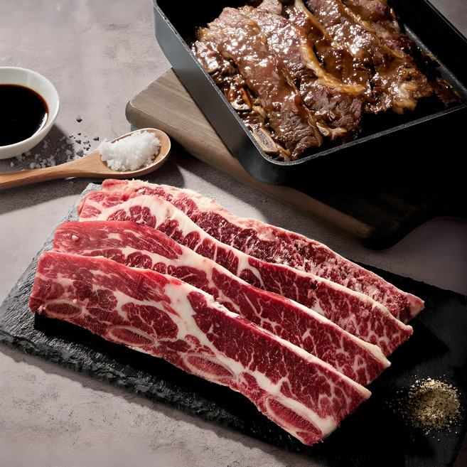 [참좋은미트] 미국산 LA갈비 2kg (초이스등급), 1개