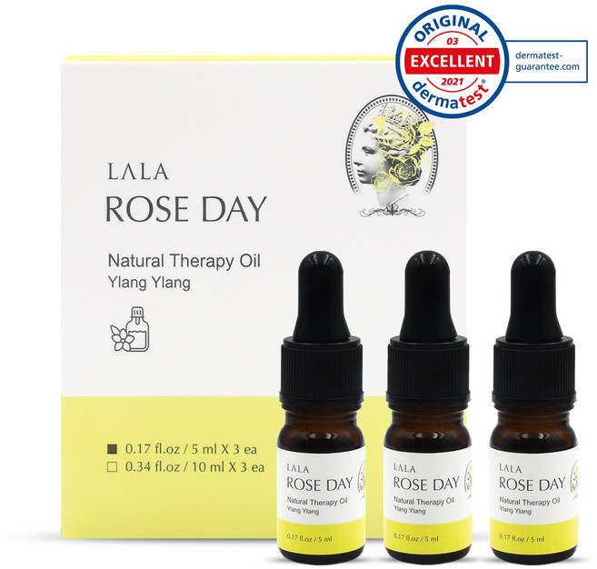 라라로즈데이 시즌2 스포이드 천연 오일 Y존 케어 속옷 향수 이너퍼퓸 여성청결제 일랑일랑향 3개입 세트, 5ml, 1개, 일랑+일랑+로즈