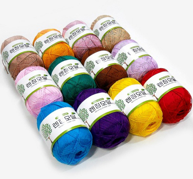 렌징모달 소프트 뜨개실 코바늘 천연 실켓 레이온 대바늘 모자 조끼 블랭킷 홈 데코 인테리어 소품, 6. 오렌지, 1개