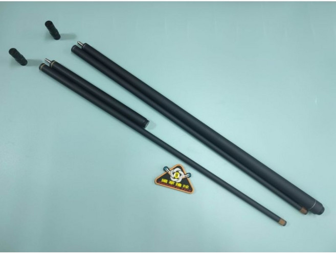 【國華撞球】台灣製消光黑 專業撞球桿 撞球用品專賣店, 1個, 衝+跳桿