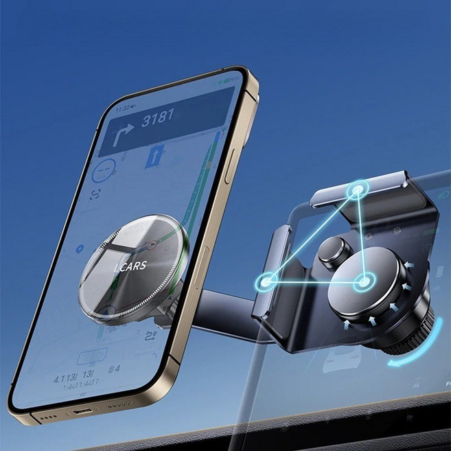 테슬라 ModelY Model3 ModelY Juniper Model3 Highland 모델용 차량용 스마트폰 거치대, 검정색, 1개