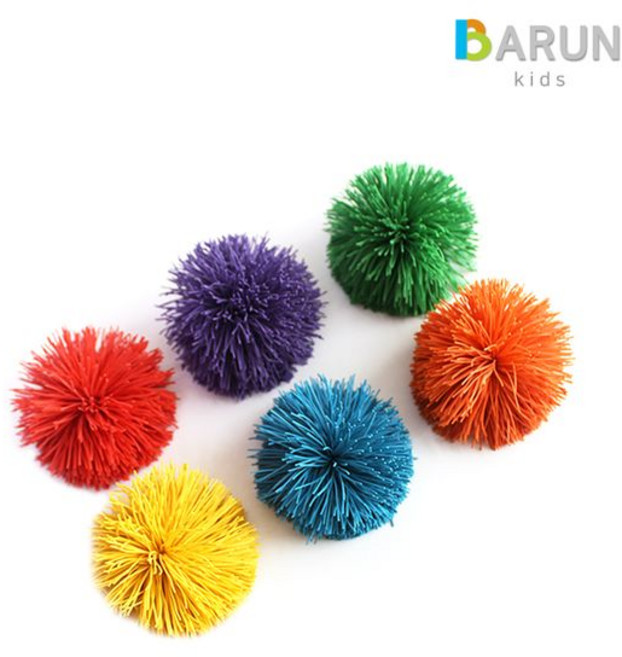 바른키즈 쿠쉬볼 6개세트 (유아체육 쿠시볼 감각볼), 1개