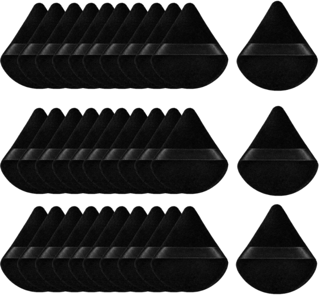 네스터몰 초밀착 픽싱력 UP 파우더퍼프, 30개, 블랙