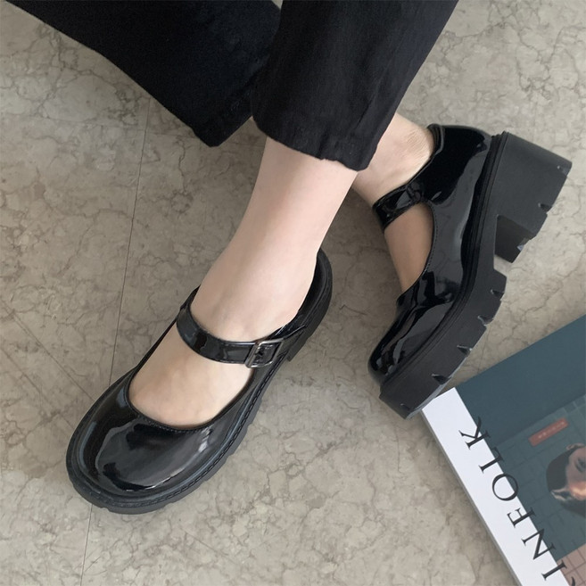 엠에스어패럴 메리제인 통굽 로퍼 여성용 키높이