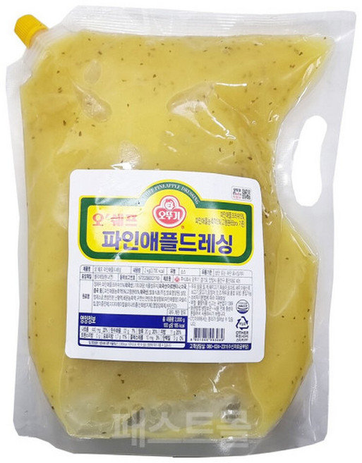 오뚜기 오쉐프 파인애플드레싱 2kg, 1개