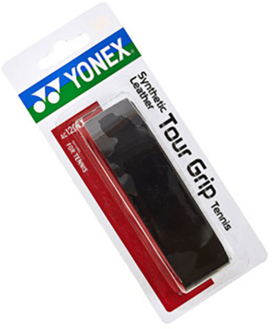 요넥스 투어그립 쿠숀 쿠션 원그립 테니스, 블랙, 1개