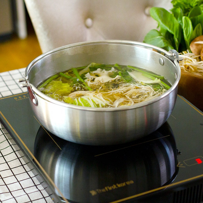 통3중 샤브 인덕션가능 스텐전골냄비 밀푀유나베 바지락술찜 만두전골 이자카야 오뎅탕 훠궈 혼밥 혼술 혼캠 캠핑 쏠캠, 18cm, 1개