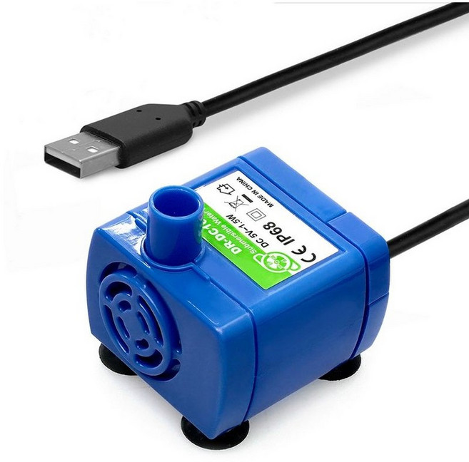 수중 펌프 브러쉬리스 유량 조절 물펌프 가정용 수중펌프, DC 5V USB 펌프, 1개