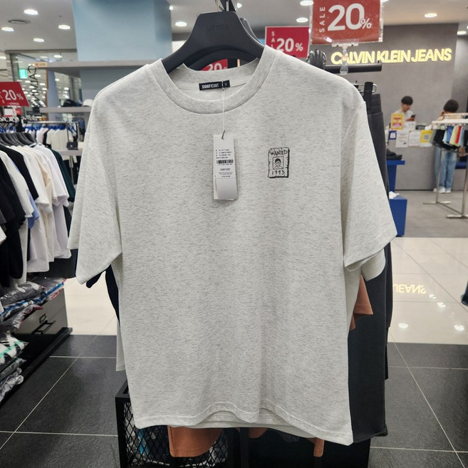 [모다아울렛][리트머스](공용) 카우보이 무탈군 등판형반팔티셔츠 LP7TU441