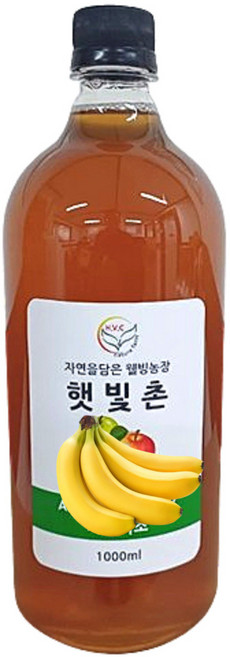 햇빛촌 자연발효 음용 수제 바나나식초, 2개, 500ml