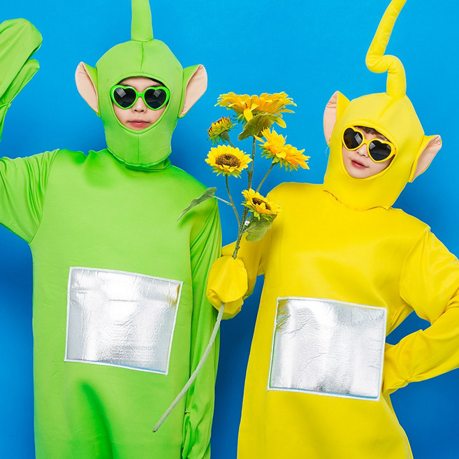 바이시스 텔레토비수트 코믹수트 할로윈코스튬 반티 세트 졸업사진 졸업사진의상 할로윈의상 졸업사진 의상