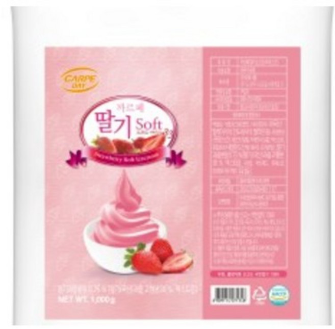 대호 까르페데이 딸기 소프트아이스33, 12개, 1kg