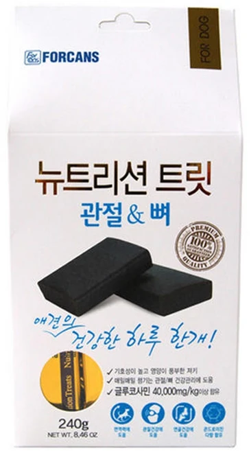포켄스 강아지 뉴트리션 트릿 영양제, 240g, 뼈/관절강화, 2개 - 쿠팡