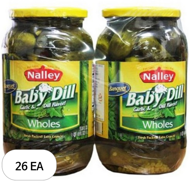 코스트코 낼리스 베이비 딜 피클 1L /1개 단품, 26개