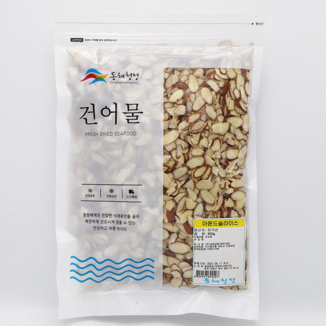 아몬드슬라이스 미국산 대용량 곁들여먹기 좋은 견과, 1개, 500g