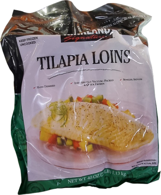 (무료배송) 커클랜드 냉동 생선 틸라피아 역돔 1.13kg x 2봉 / 스테이크 코스트코, 2개