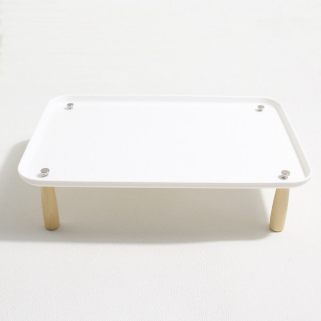 드림계곡 반려동물 음식물 누수 방지 높이 증가 식탁, 1개, 화이트