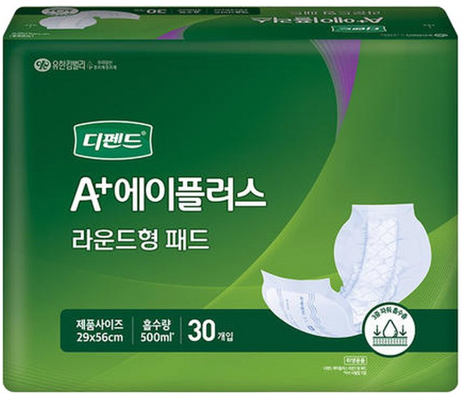 디펜드 속기저귀 라운드형 30매X1팩 성저귀 남녀공용 / 99냄새억제효과, 1개, 30매입