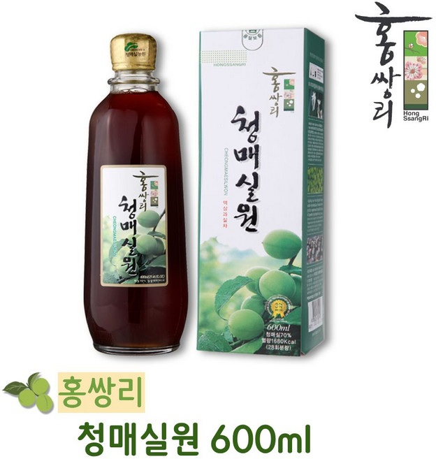 홍쌍리청매실 청매실원, 600ml, 1개