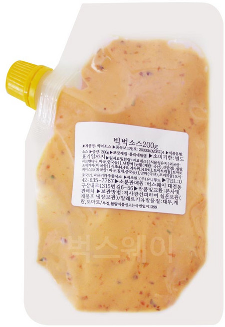 벅스웨이 빅벅소스 200g, 1개