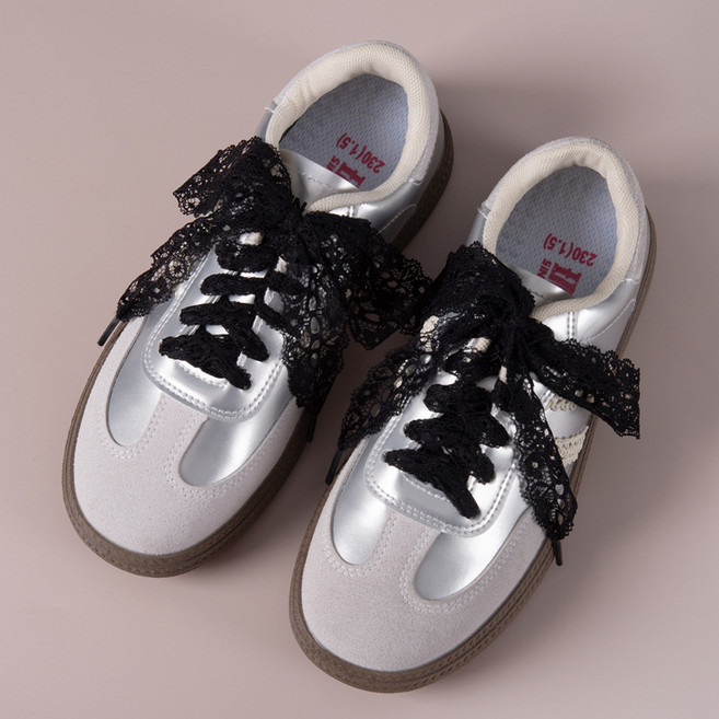 이뿜다오 시스루 레이스 리본 신발끈 운동화끈 신꾸 운동화 골프화 신발꾸미기