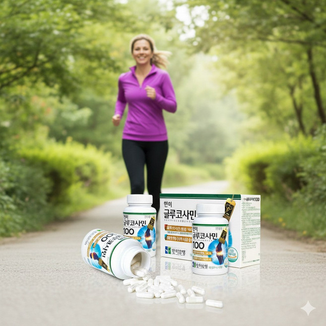 글루코사민100% 3개월분 관절연골 뼈건강영양제 50대 60대 부모님선물 관절영양제추천, 270정, 1개
