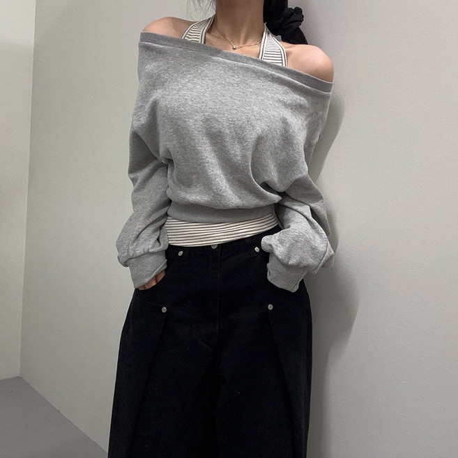 VANANA2 국내제작 홀터나시 맨투맨 SET