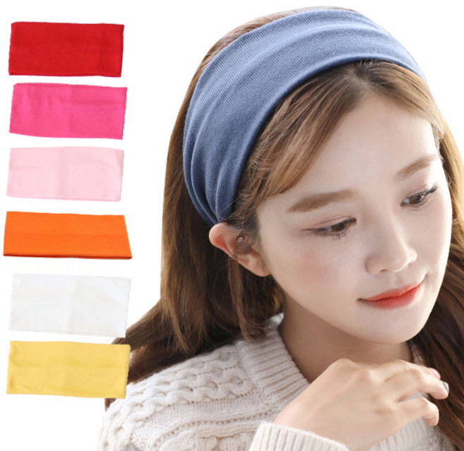 미스21 무지 데일리 넓은 기본 머리띠 헤어밴드 6종 세트 (hb1437)