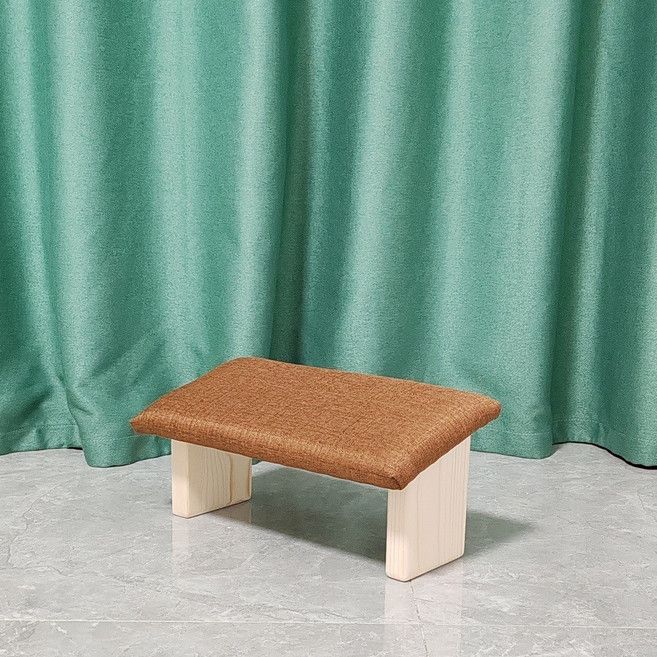 원목 기도의자 명상 의자 무릎 장궤틀 좌식, 브라운, 1개