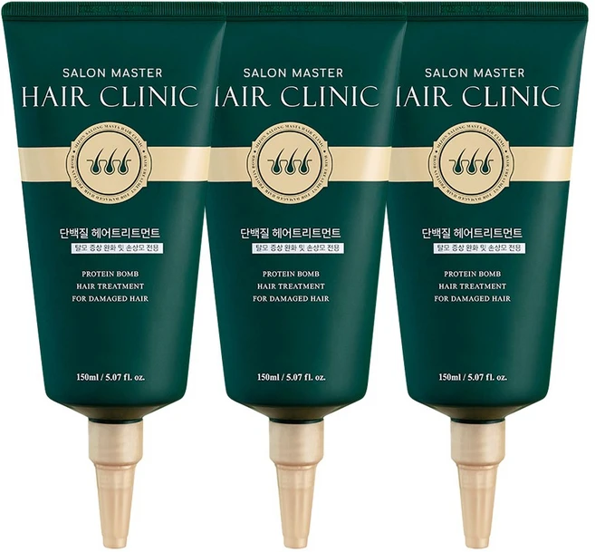 미즈온 살롱 마스타 헤어 클리닉 단백질 트리트먼트, 150ml, 3개 - 쿠팡