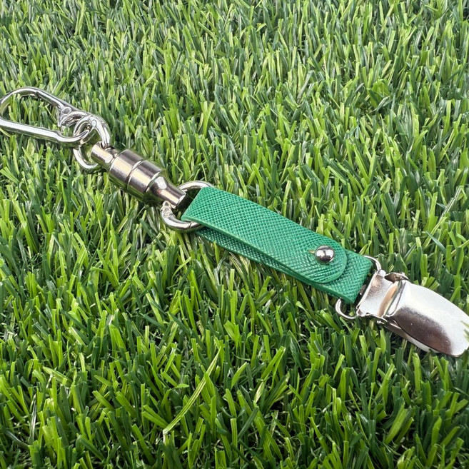 윈스튜디오 강력 자석 가죽 퍼터키퍼 홀더 집게, 1개, 그린