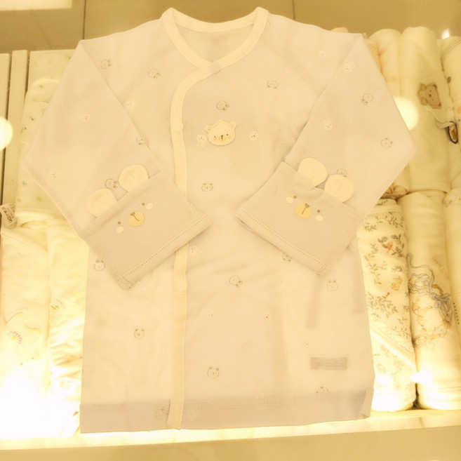 [압소바] 이월세일# 봄가을용 신생아출산필수템/임신축하 선물 강추@/ 면100% 한국원단생산/ 블루 윙카 80수 배내저고리 AZA10102 2001아울렛 분당점