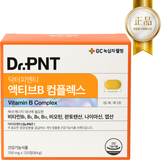 닥터피엔티 액티브B 컴플렉스 120정(2개월), 1개, 120정